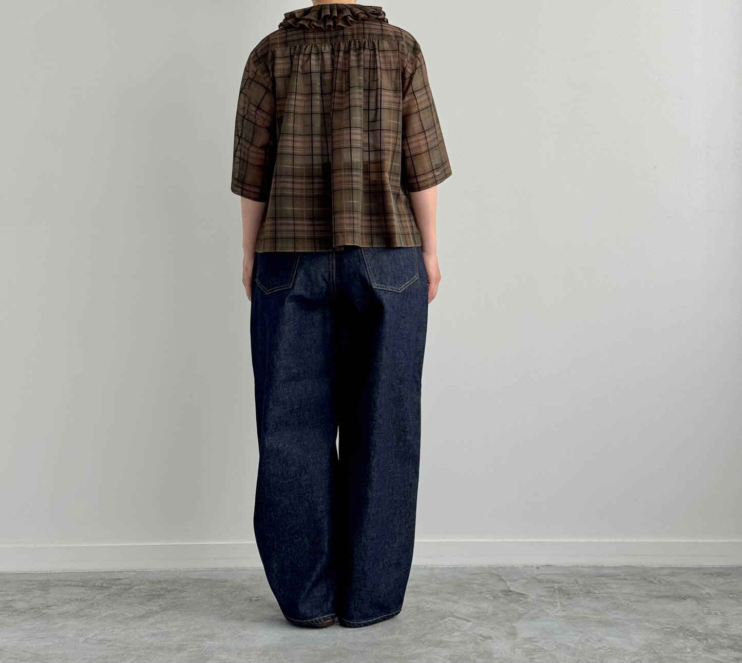 BAGGY DENIM (ONE WASH) MORIKA バギーデニム 通販　取扱店　着画 36 後
