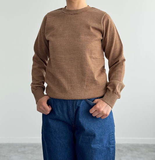 HIGH TWIST WOOL KNIT P/O　ハイツイストウール　Yonetomi　米富繊維　通販　取扱店　着画　アップ
