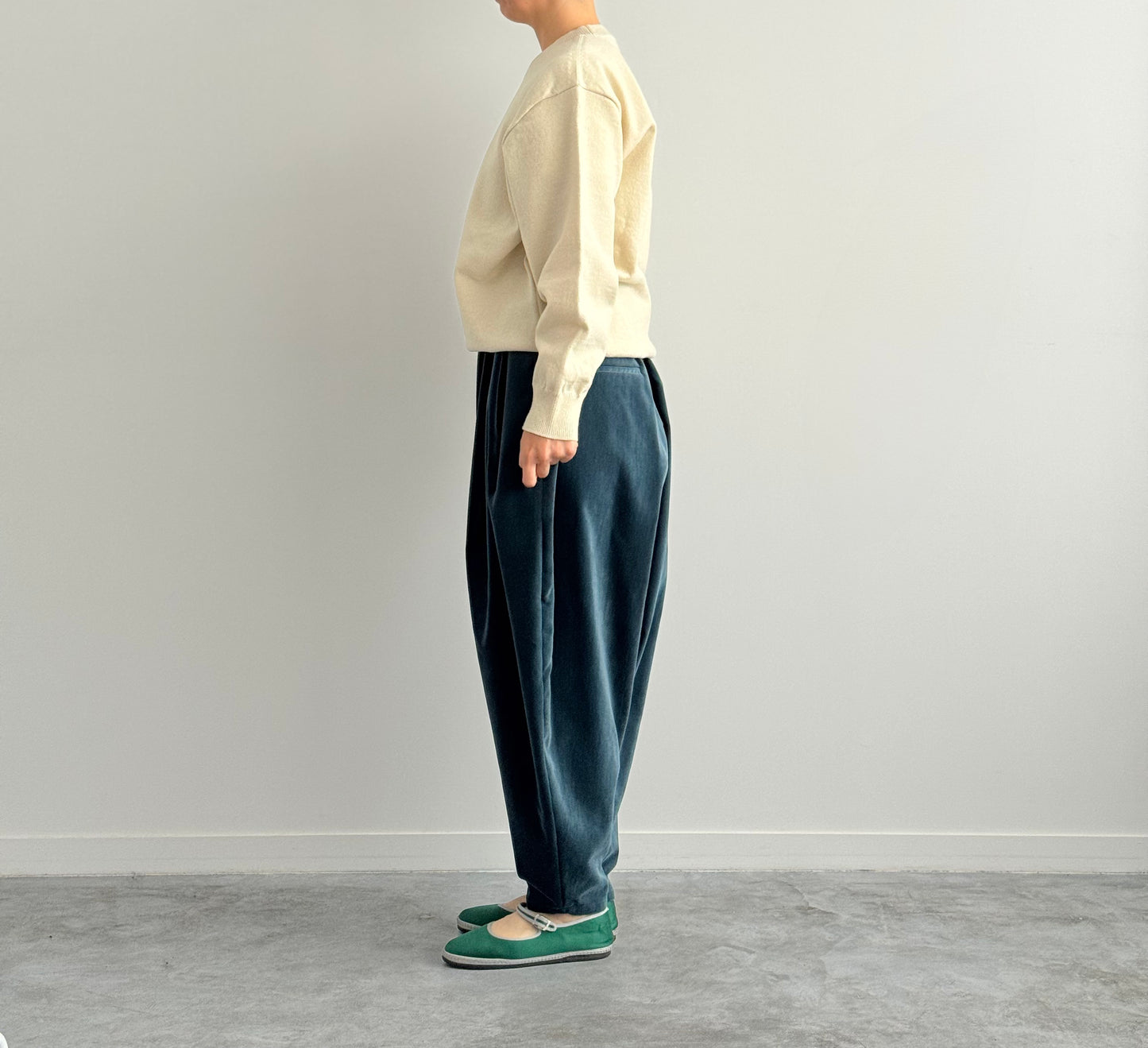RIGID CASHMERE SWEATER P/O ( RAW ) Yonetomi  カシミヤ　米富繊維　通販　取扱店