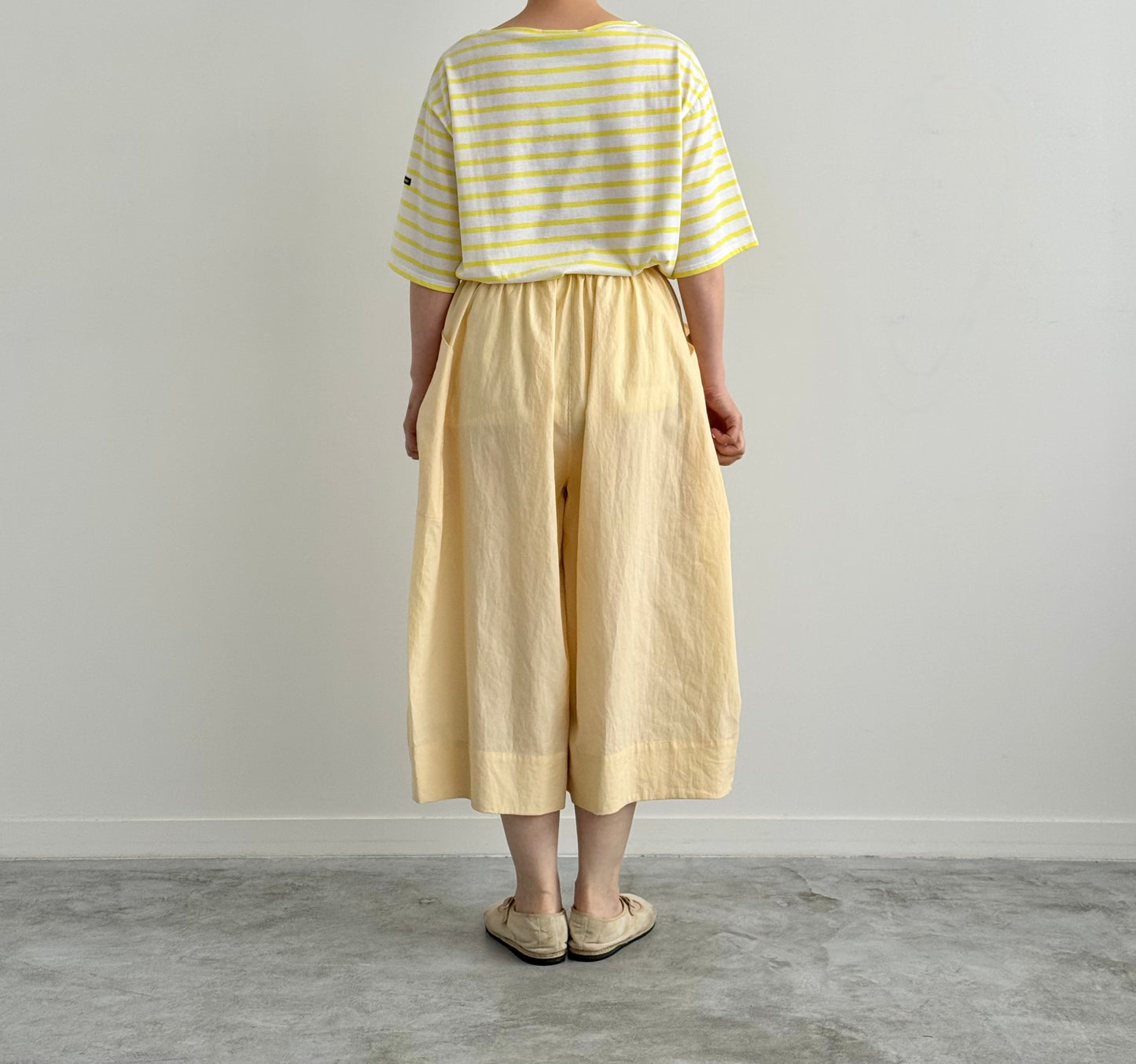 BIG POCKET CULOTTES (CREAM YELLOW)