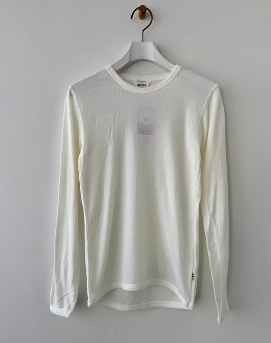 WOOL KIDS BASIC  BLOUSE (150)　JOHA 　ヨハ　キッズサイズ　ウールインナー 長袖　通販　取扱店