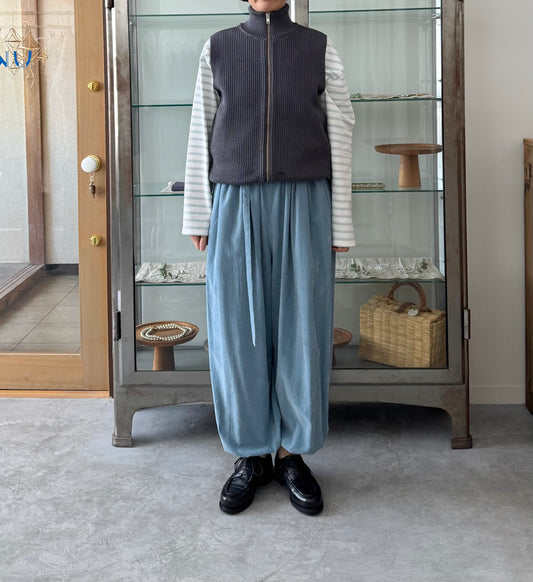 MERCERIZED COTTON RIB KNIT V/T　ベスト　Yonetomi　米富繊維　通販　取扱店