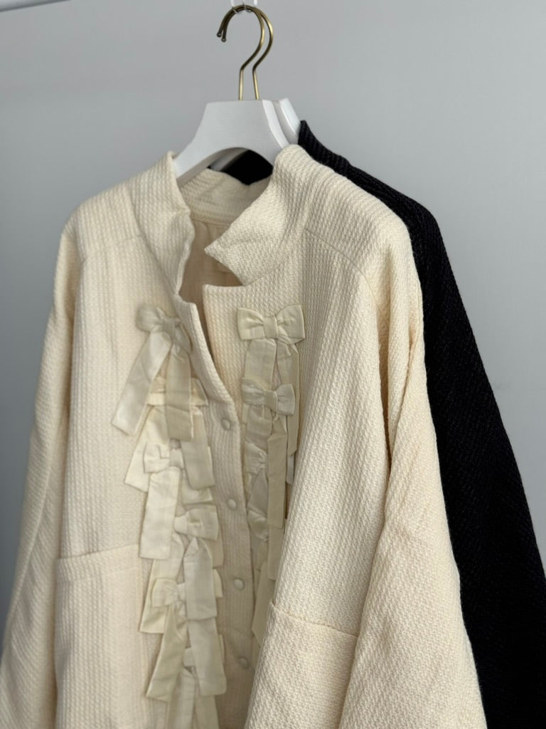 RIBBON RAGLAN JACKET