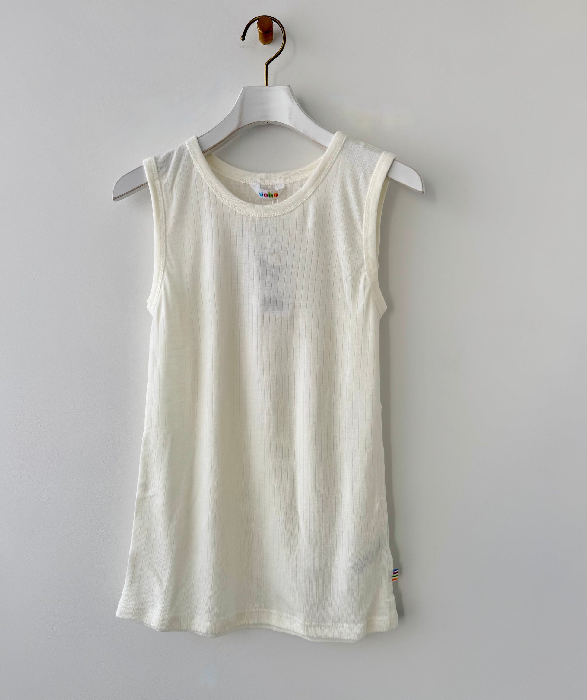 WOOL KIDS BASIC  UNDERSHIRT (150)　JOHA 　ヨハ　キッズサイズ　ウールインナー タンクトップ　通販　取扱店