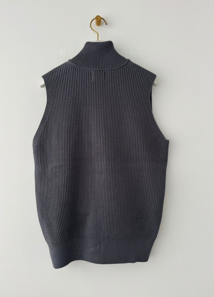 MERCERIZED COTTON RIB KNIT V/T　ベスト　Yonetomi　米富繊維　通販　取扱店