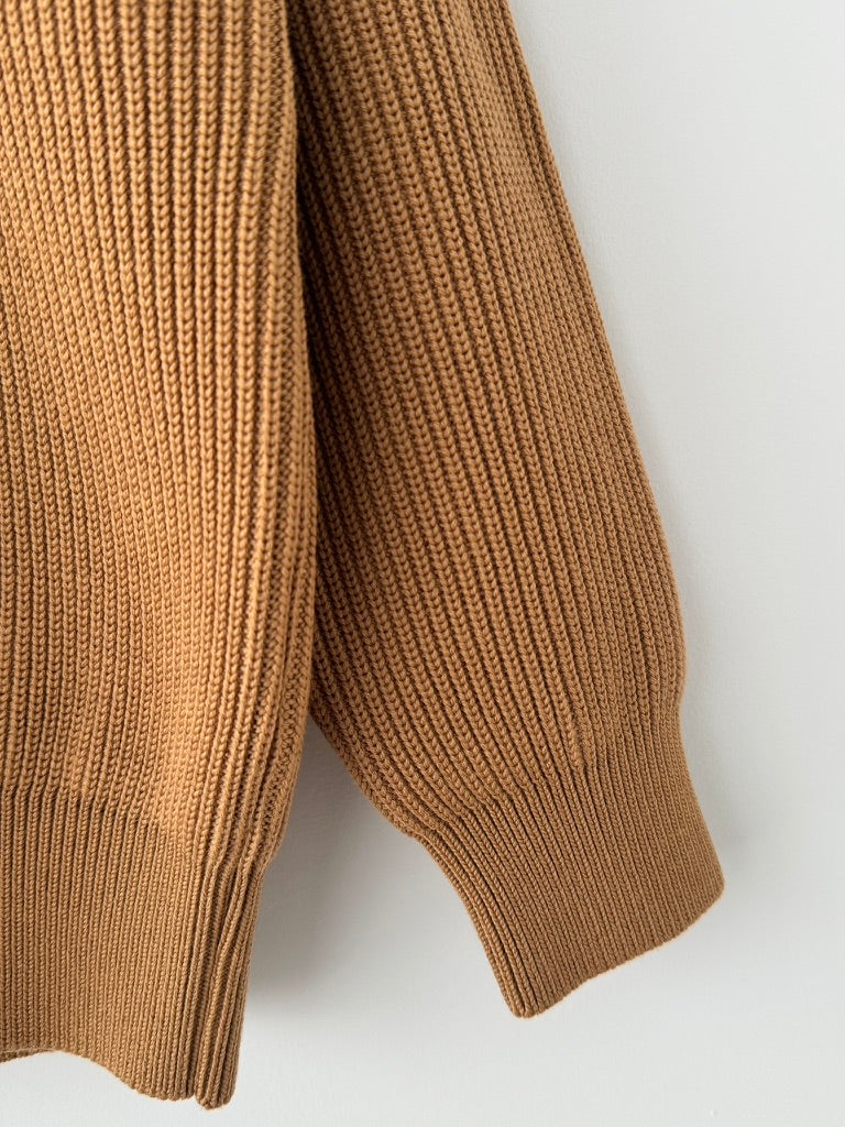 EX FINE WOOL RIB KNIT PULLOVER　Yonetomi 米富繊維 ニット　通販　取扱店