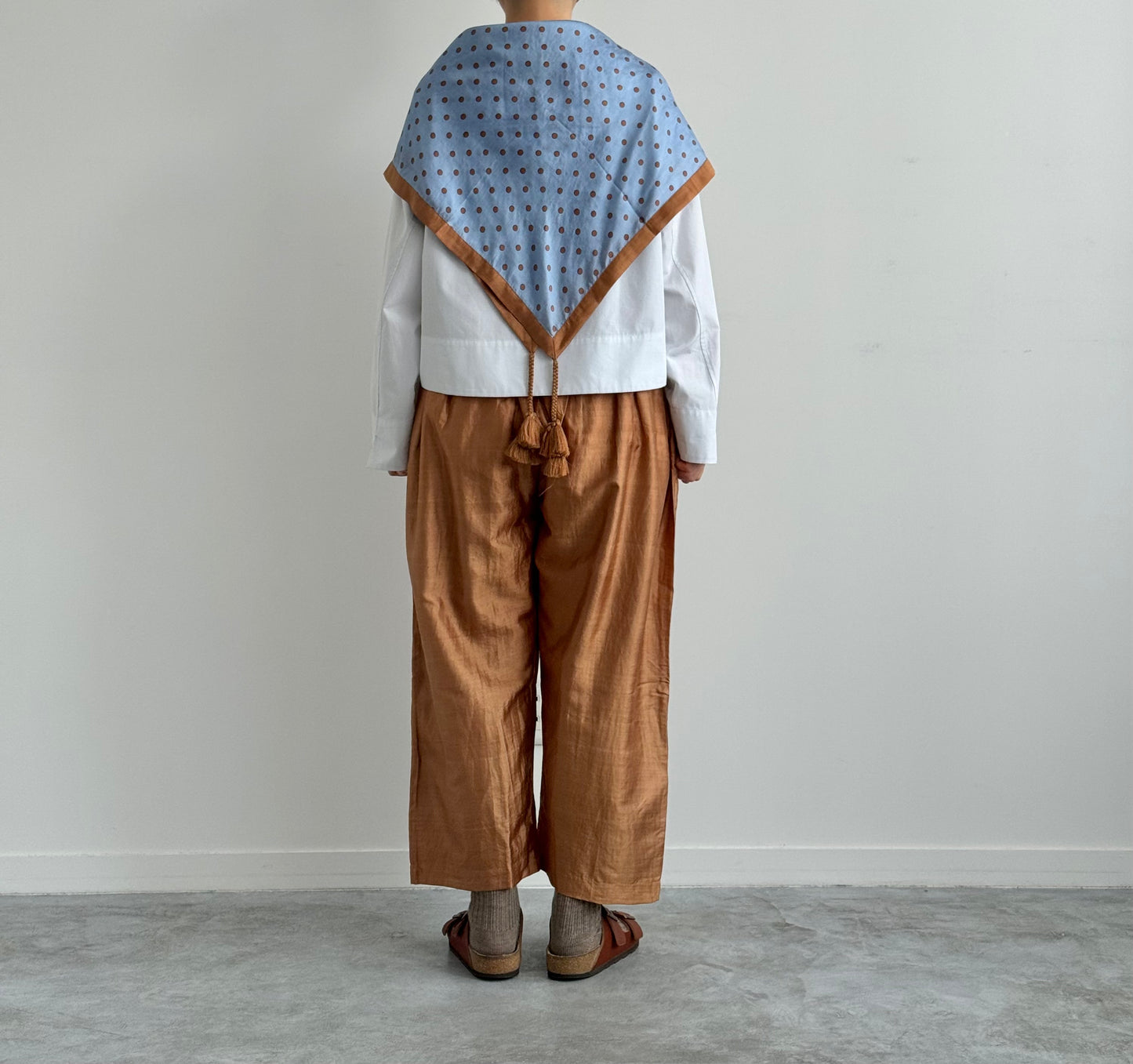 Khadi Scarf (Polka dots)　BUNON ブノン　スカーフ　通販　取扱店
