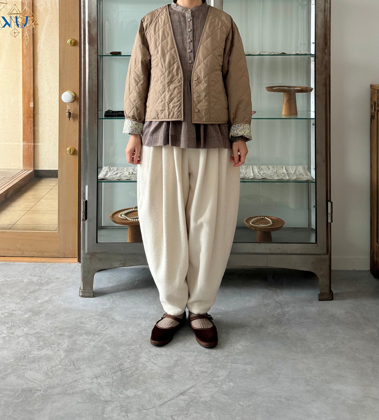 リバーシブルキルティングジャケット 　Porter des boutons　ポルテデブトン　通販　取扱店