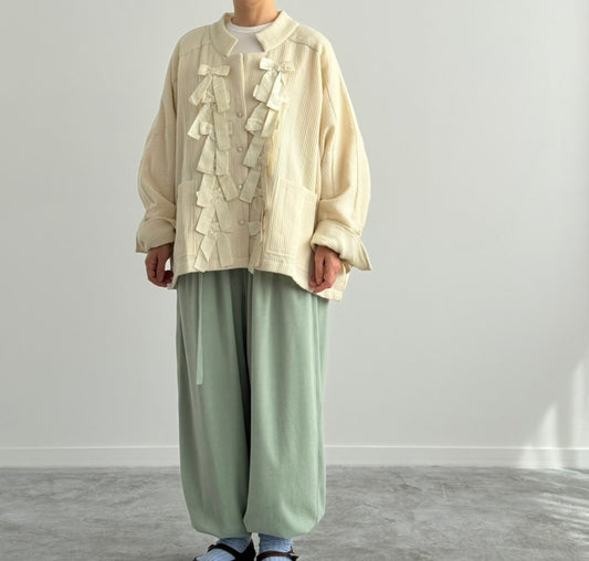 RIBBON RAGLAN JACKET