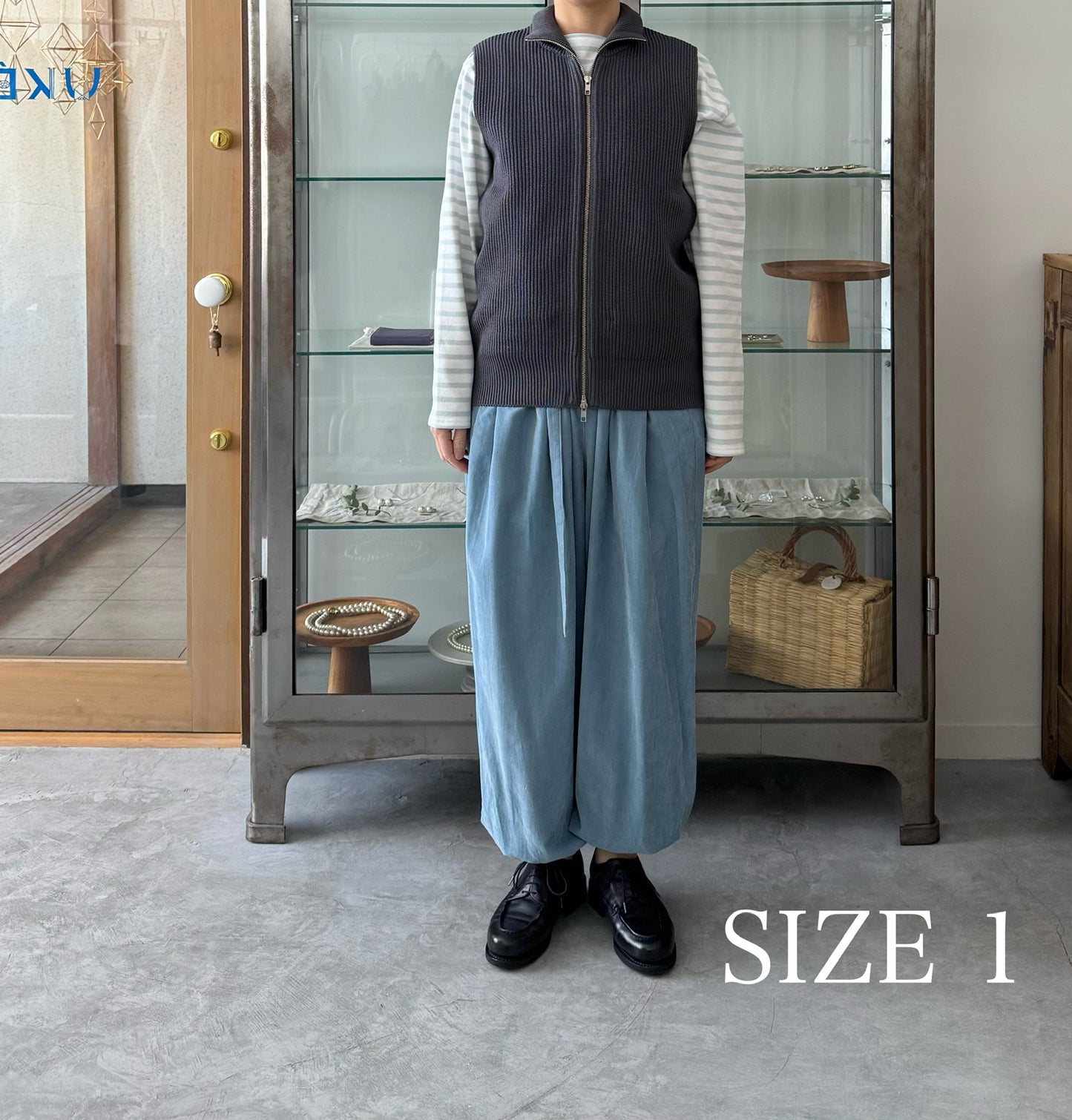 MERCERIZED COTTON RIB KNIT V/T　ベスト　Yonetomi　米富繊維　通販　取扱店