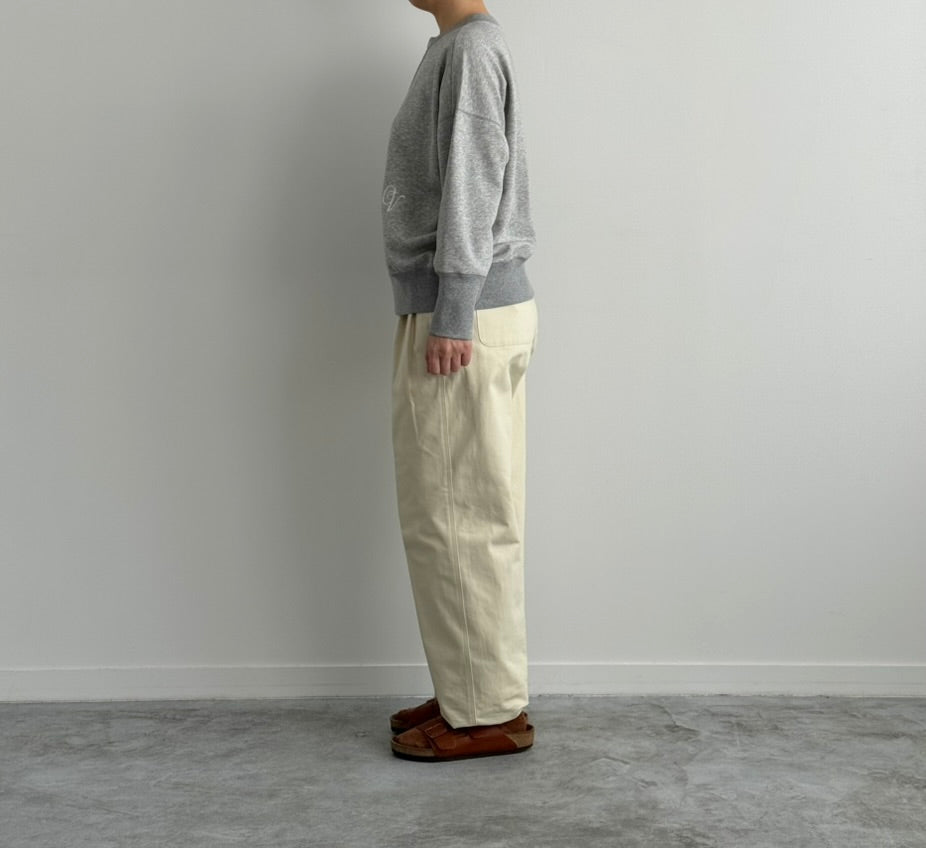 SEVEN SLEEVEの釦スウェット CHEVAL plus　通販　取扱店 size44着画