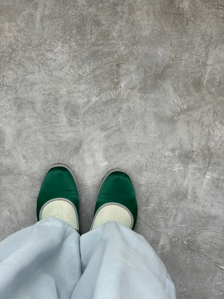 CHIFFON　シフォン　YUQRI ユクリ　靴下　mint 着画