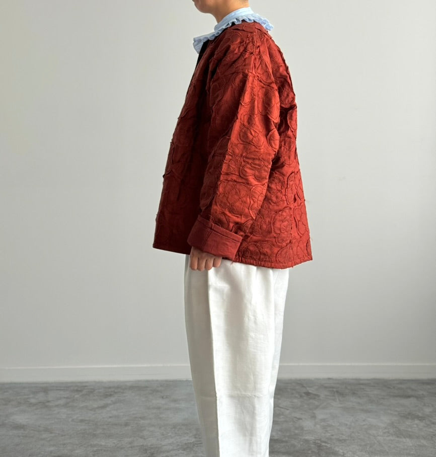 FLOWER QUILTING BLOUSON　BUNON　ブノン　ブルゾン　通販　広島　着画　横
