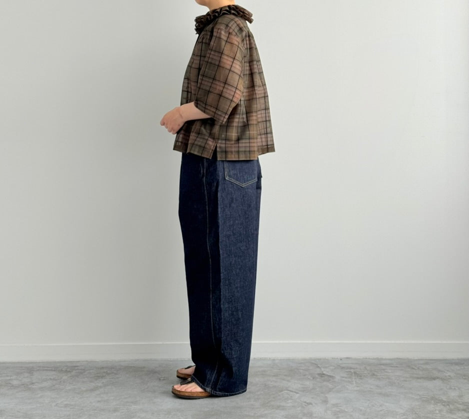 BAGGY DENIM (ONE WASH) MORIKA バギーデニム 通販　取扱店　着画 36 横