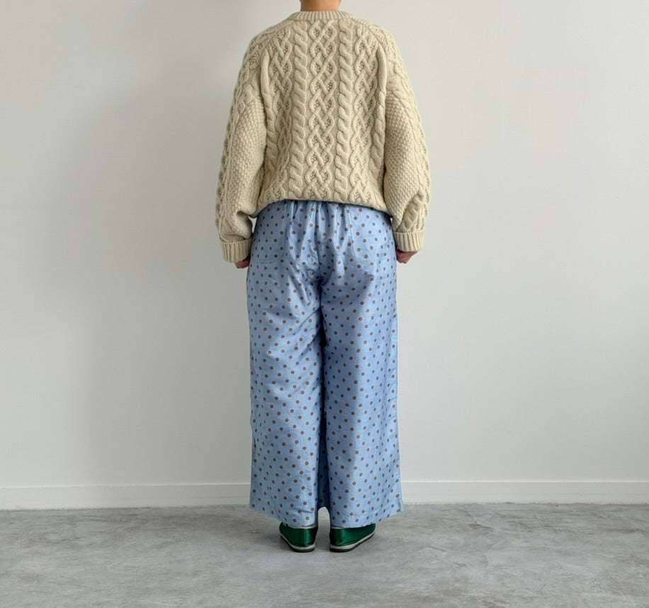 TUCK PANTS ( POLKA DOTS)　BUNON ドット柄パンツ　通販　取扱店