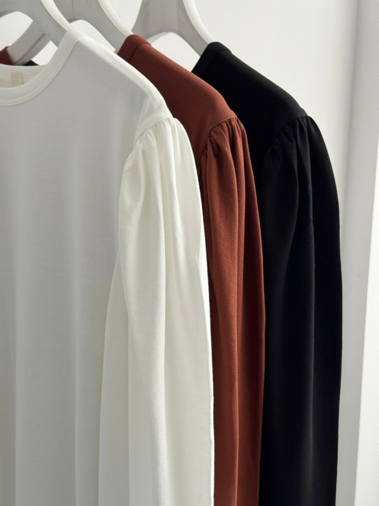 PUFF SLEEVE LONG T-SHIRT