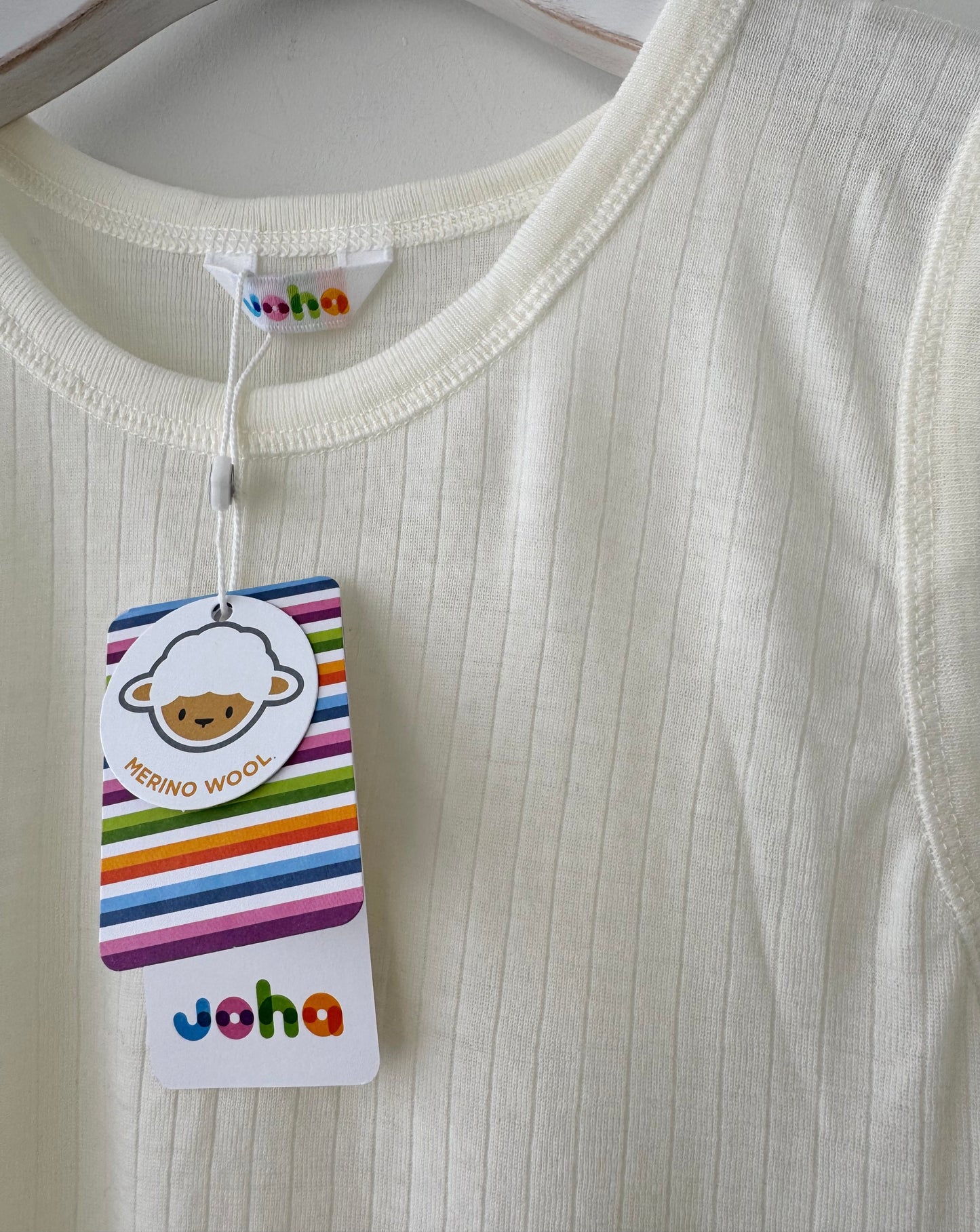 WOOL KIDS BASIC  UNDERSHIRT (150)　JOHA 　ヨハ　キッズサイズ　ウールインナー タンクトップ　通販　取扱店
