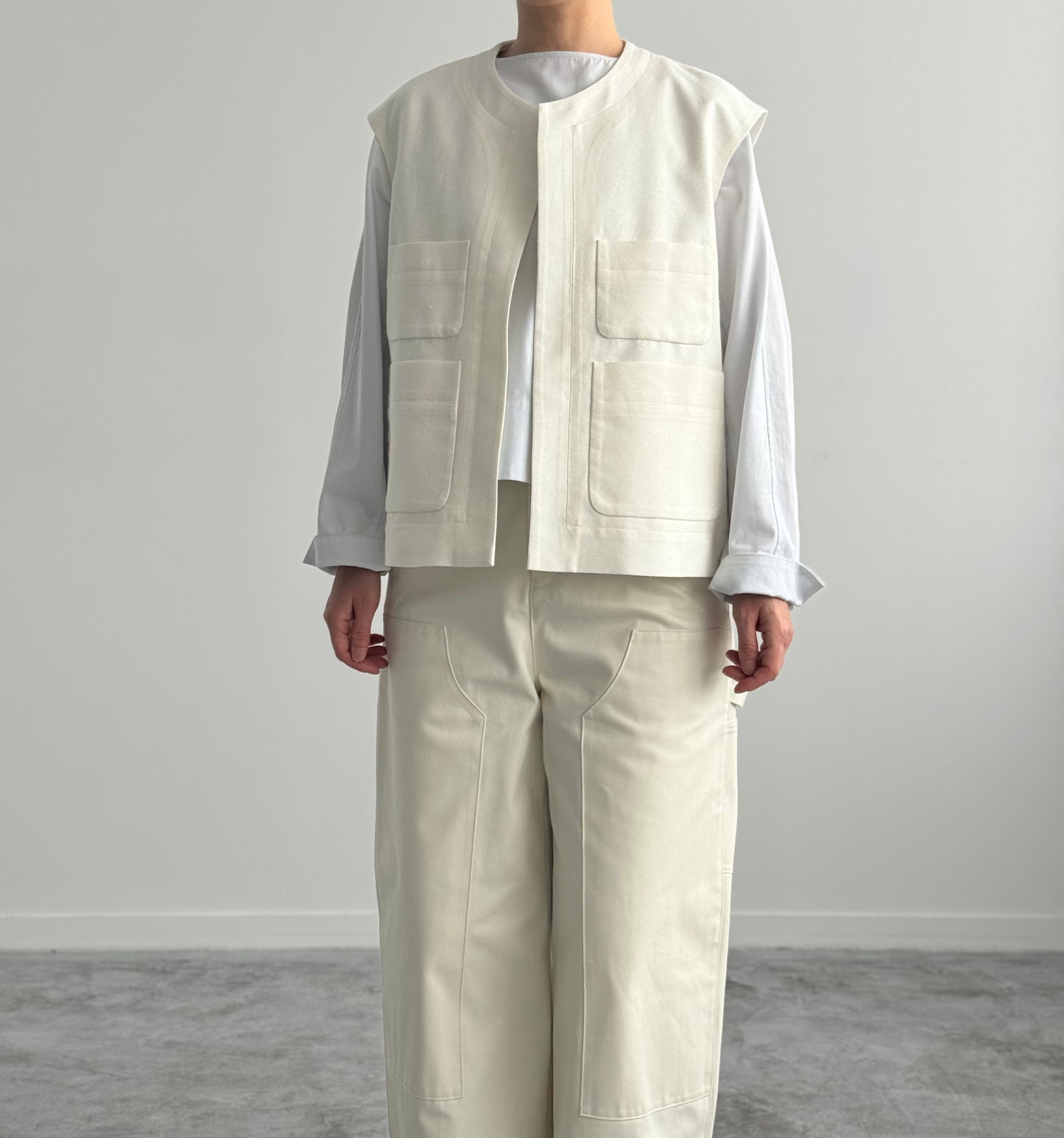 SILK CUPRA TWEED VEST