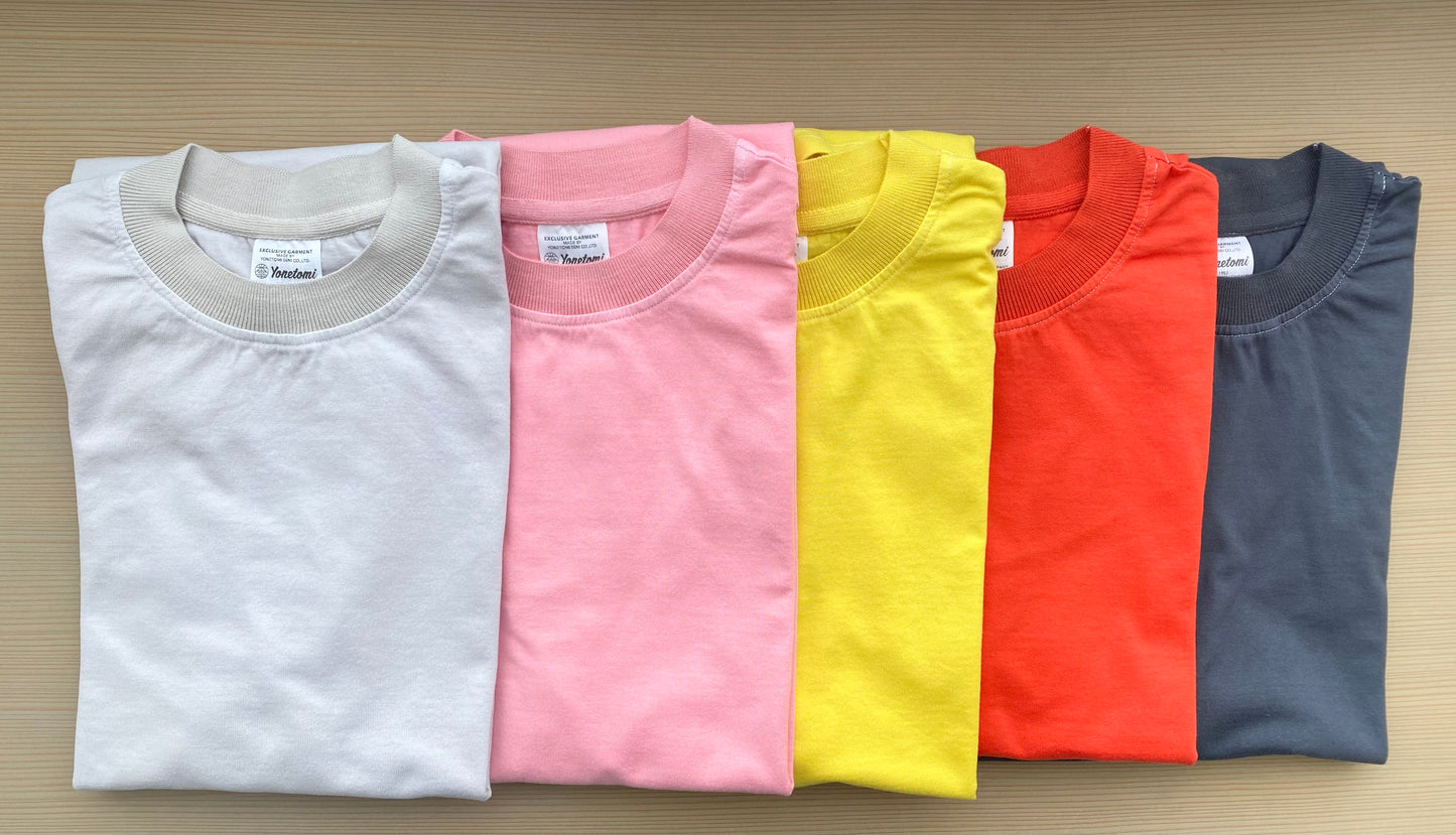 NEW BASIC GARMENT DYE T-SHIRT Yonetomi 米富繊維　Tシャツ　通販