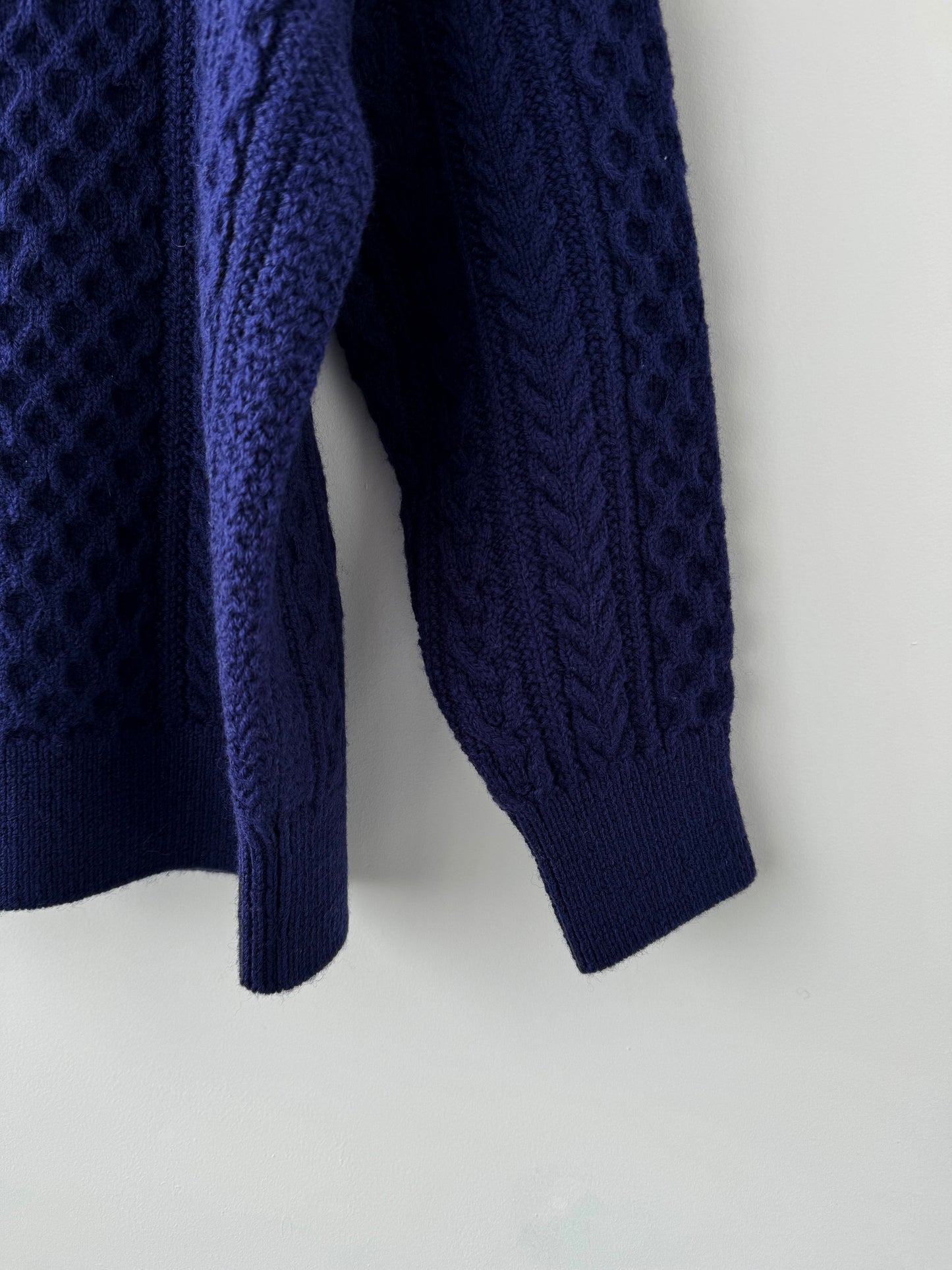 REBORN WOOL ARAN KNIT P/O　Yonetomi　米富繊維　ニット　セーター　通販