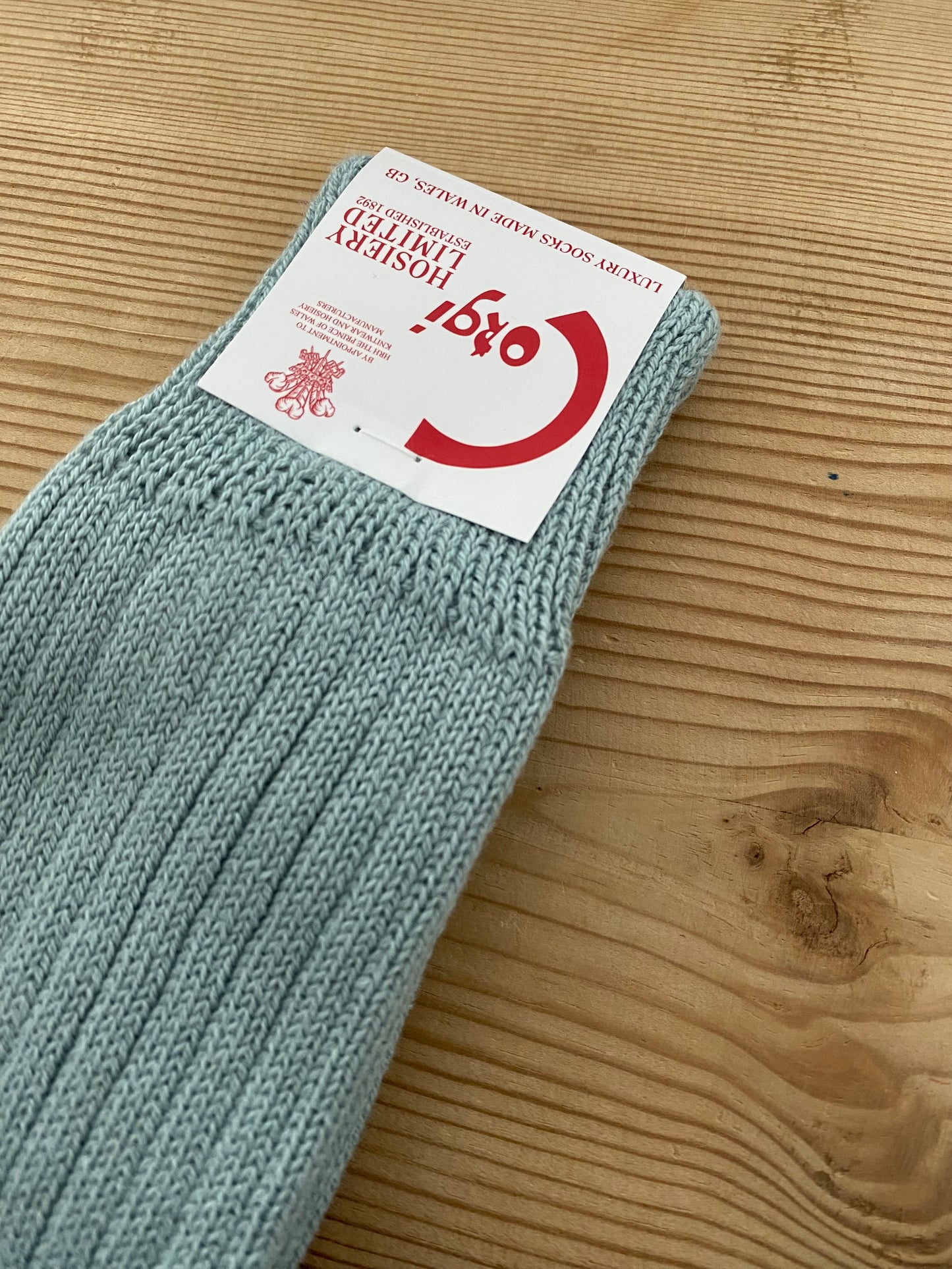 SOFT COTTON MENS PLAIN SOCKS (BLUE GRAY) Corgi ソックス　靴下　通販