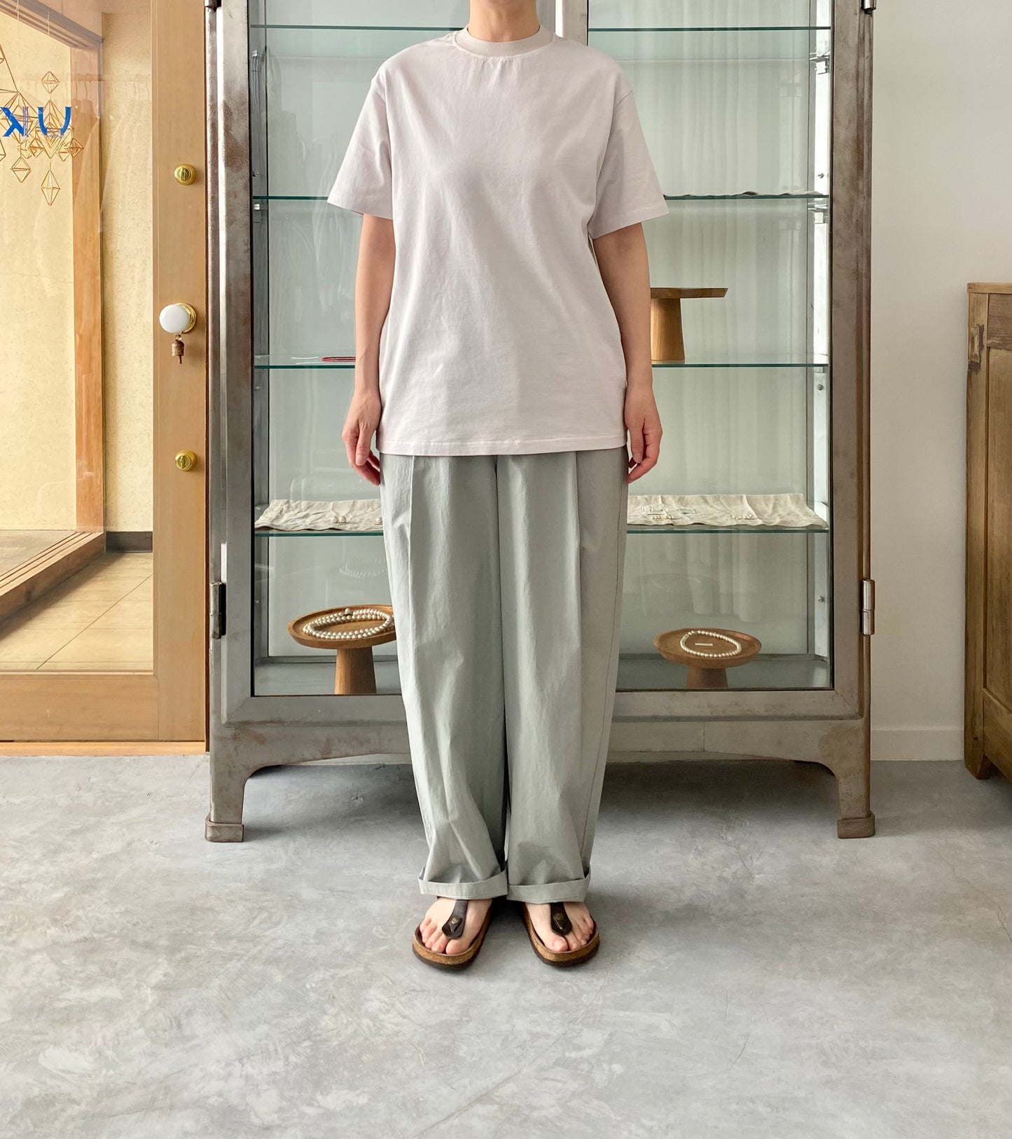 NEW BASIC GARMENT DYE T-SHIRT Yonetomi 米富繊維　Tシャツ　通販