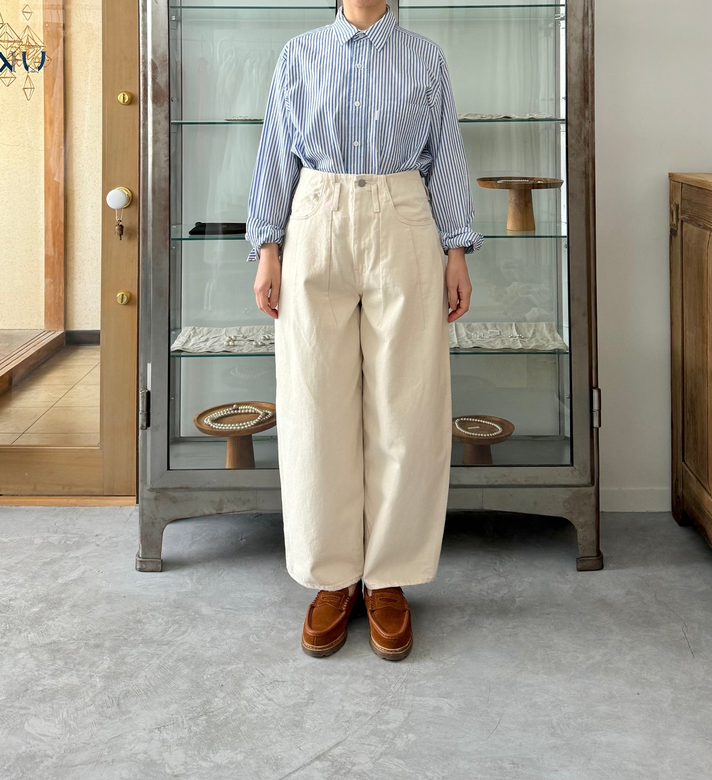 SHORT SLEEVE OPEN COLLAR SHIRT (COTTON/LINEN)　S H　シャツ　通販　取扱店