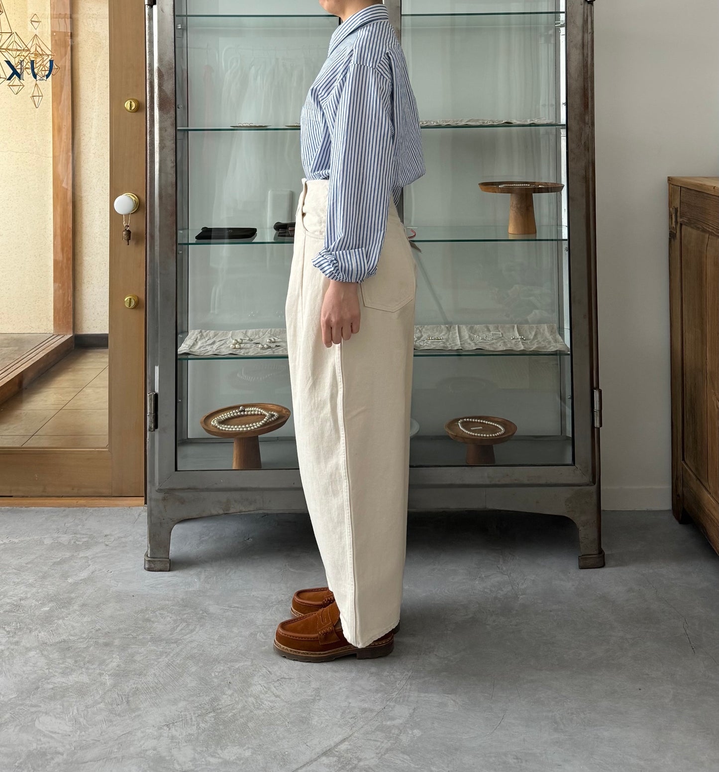 SHORT SLEEVE OPEN COLLAR SHIRT (COTTON/LINEN)　S H　シャツ　通販　取扱店