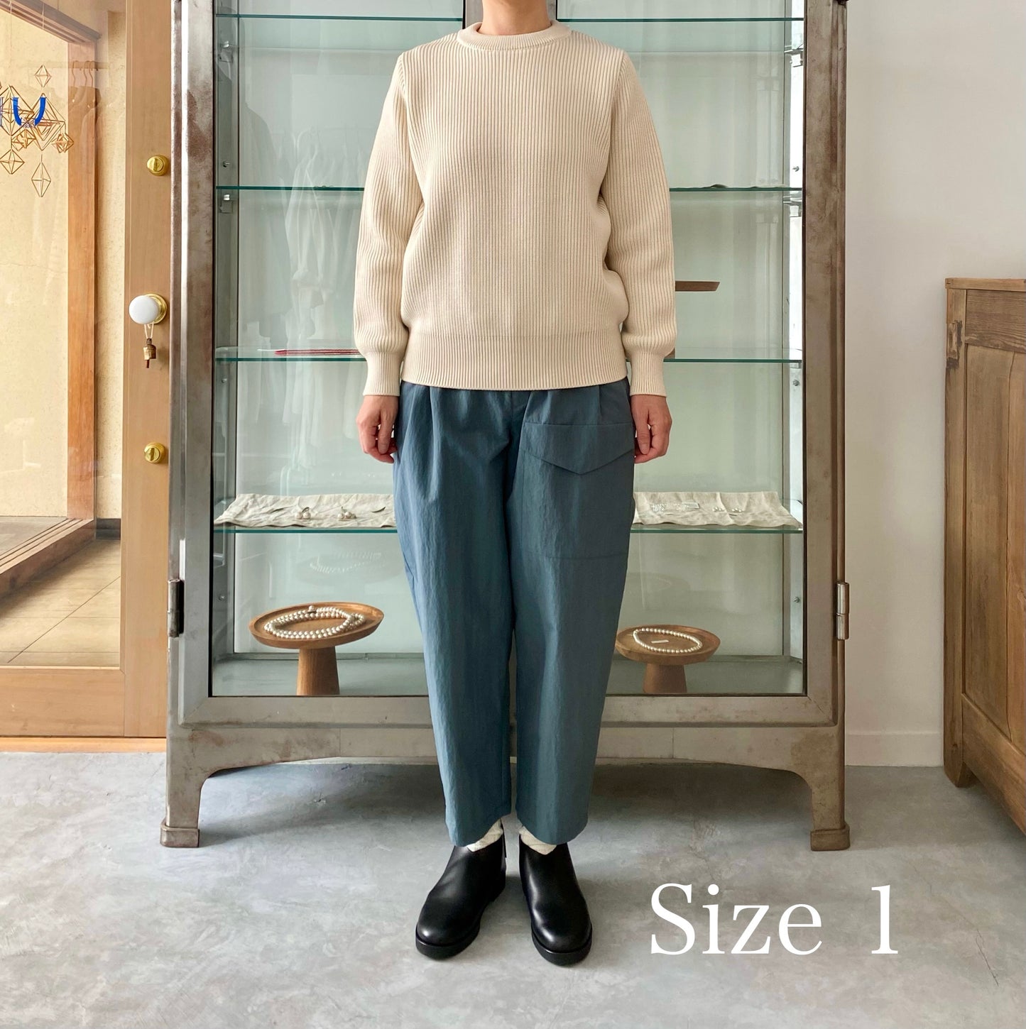 EX FINE WOOL RIB KNIT PULLOVER　Yonetomi 米富繊維　通販