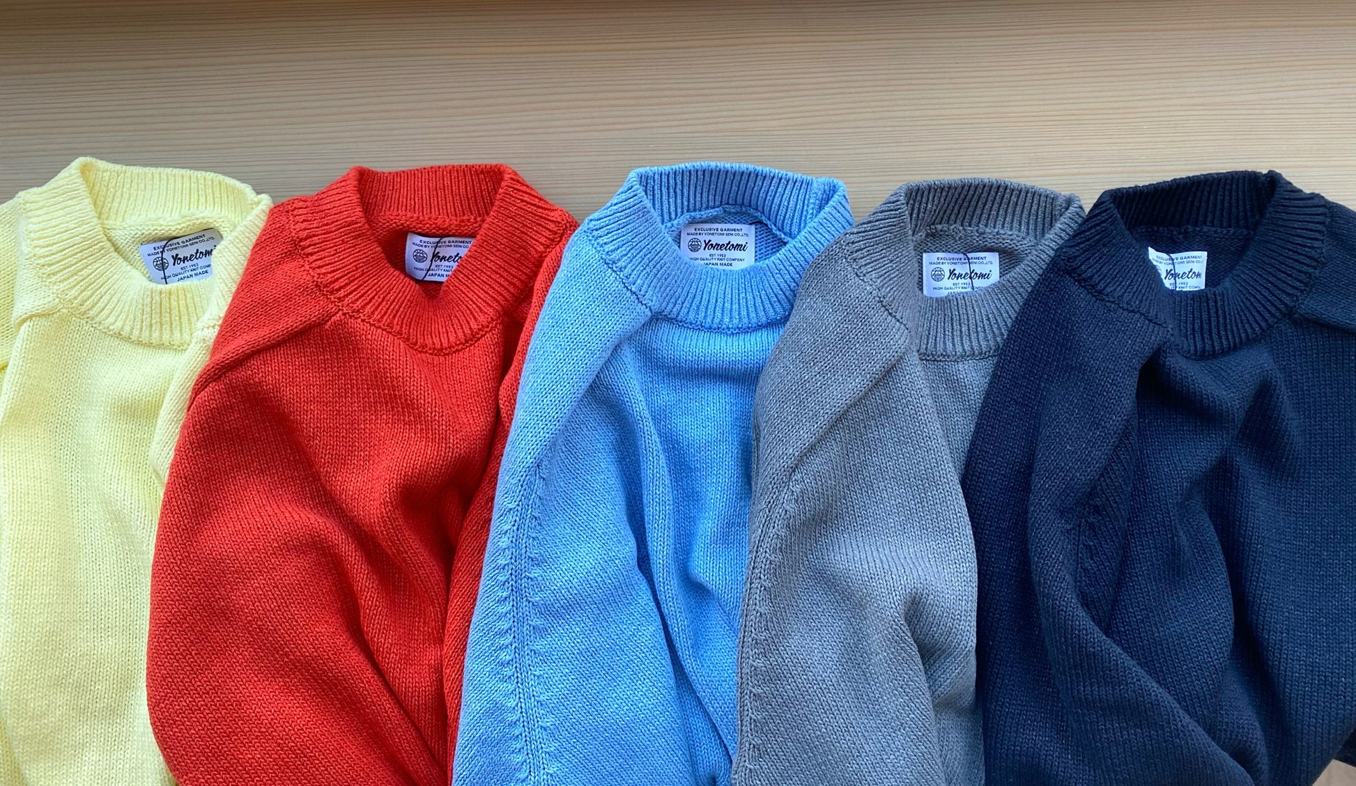 WASHI COTTON KNIT P/O Yonetomi 米富繊維　サドルショルダー　ニット　通販