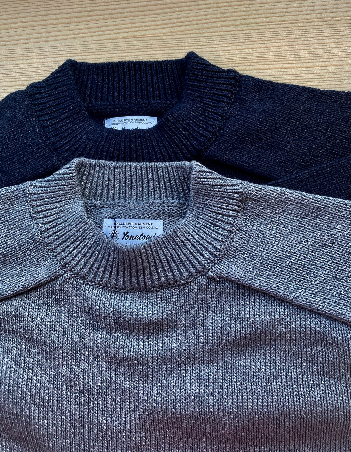 WASHI COTTON KNIT P/O Yonetomi 米富繊維　サドルショルダー　ニット　通販